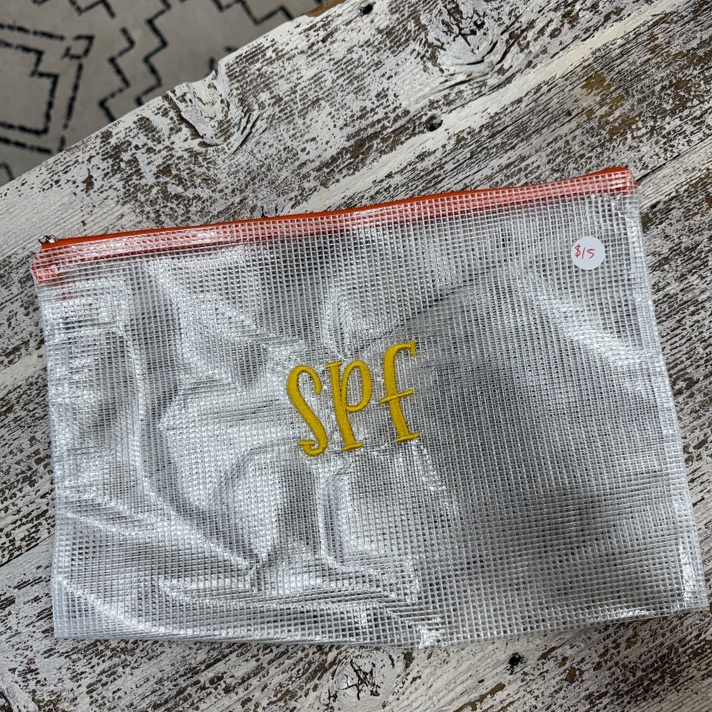 Clear Mesh Bath Storage Pouch